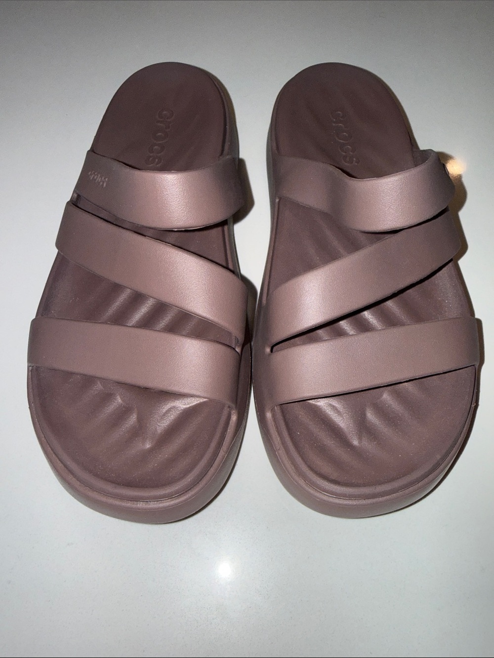 Crocs Getaway Strappy Sandals in Truffle | Size 6